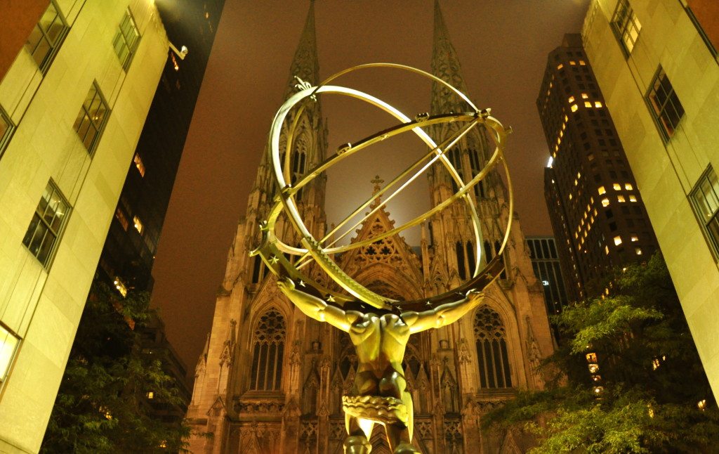 Atlas Statue with St. Patrick