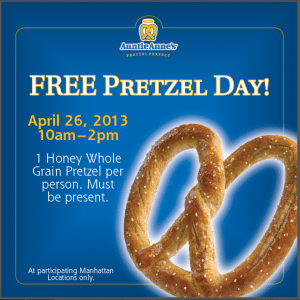Credit to: Auntie Anne