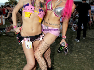 Ravers at Coachella