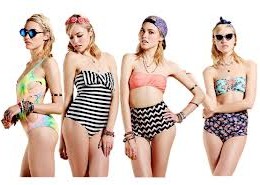 Retro bathing suits