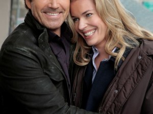 David Tenney and Rebecca Romijn, stars of TNT