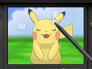 The new Amie function allows you to pet your Pokemon to raise their affection level.