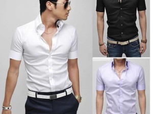 Open button down shirt