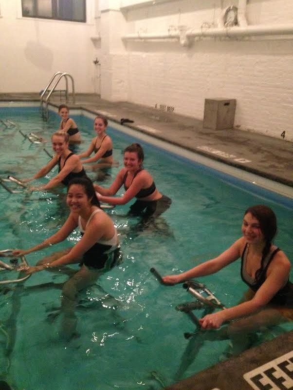 Manhattan Digest, Spin Class, Aqua Cycling