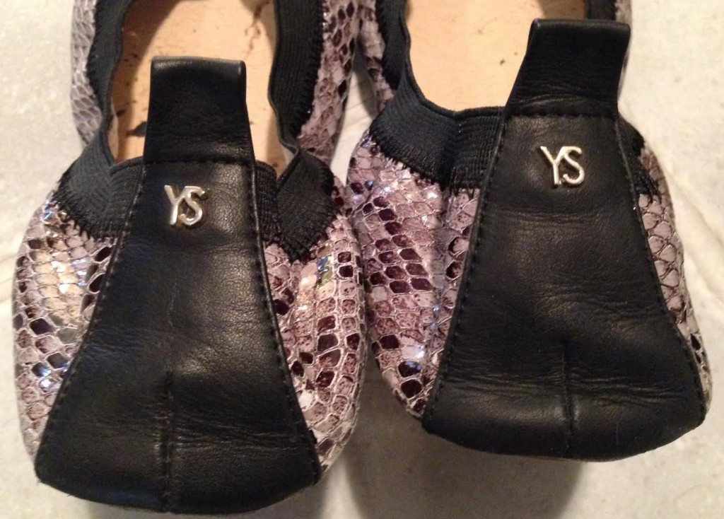 YS logo on the heels.