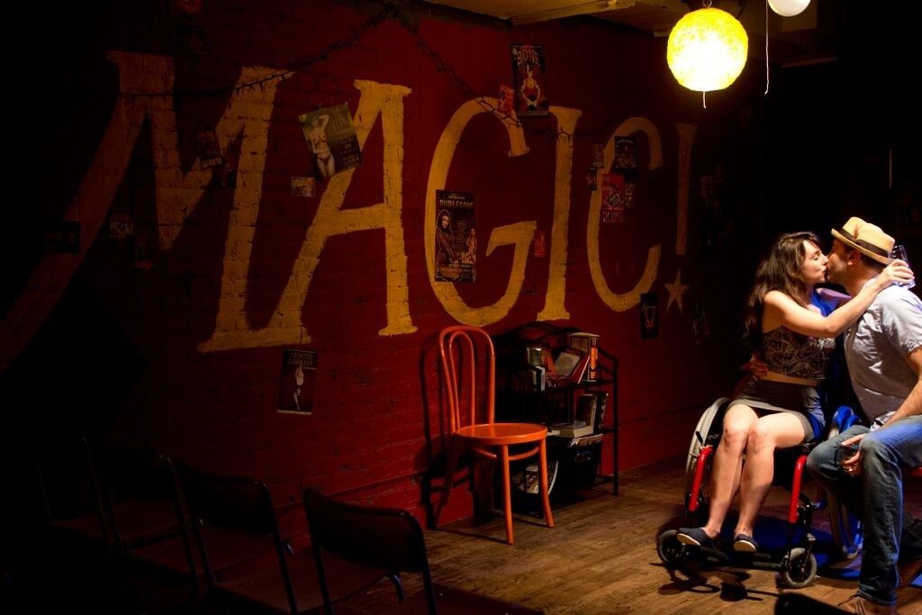 Chet Siegel and Ethan Hova in MAGIC TRICK. Photo courtesy of Kacey Stamats