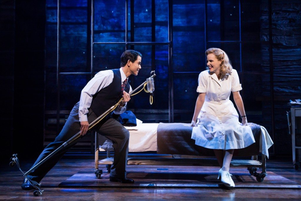 Telly Leung and Katie Rose Clarke in ALLEGIANCE. Matthew Murphy