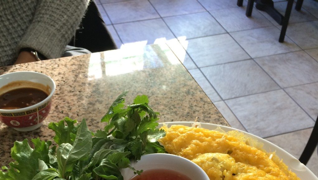 Banh Cong Tom, a Vietnamese deep fried shrimp cake @ Pho 888. Photo courtesy of Ryan Leeds