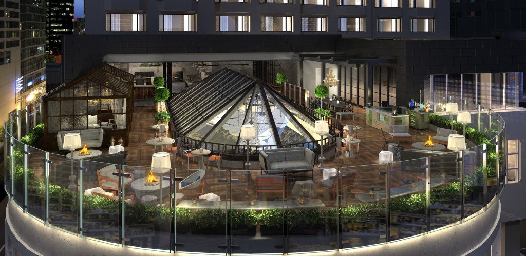 Rendering of Renaissance Hotel Terrace Bar. Anticipated opening Spring 2016. Photo courtesy of Renaissance Hotels. 