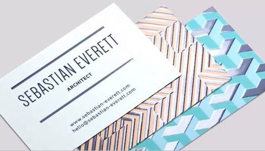 MOO Raised Spot Gloss Business Cards