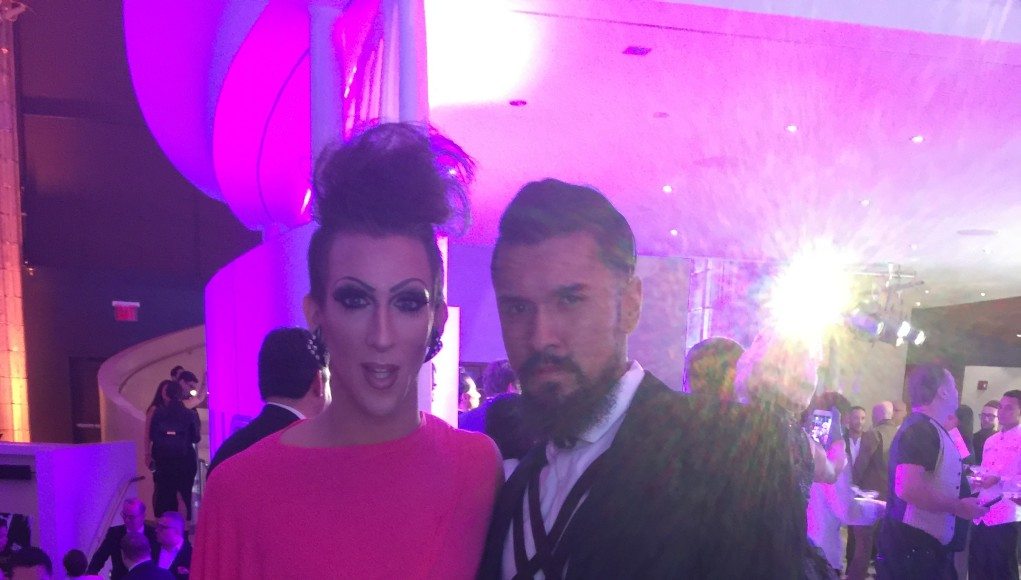Boomer Banks and Marti Gould Cummings at The Out 100 Party.  Credit to: Ryan Shea
