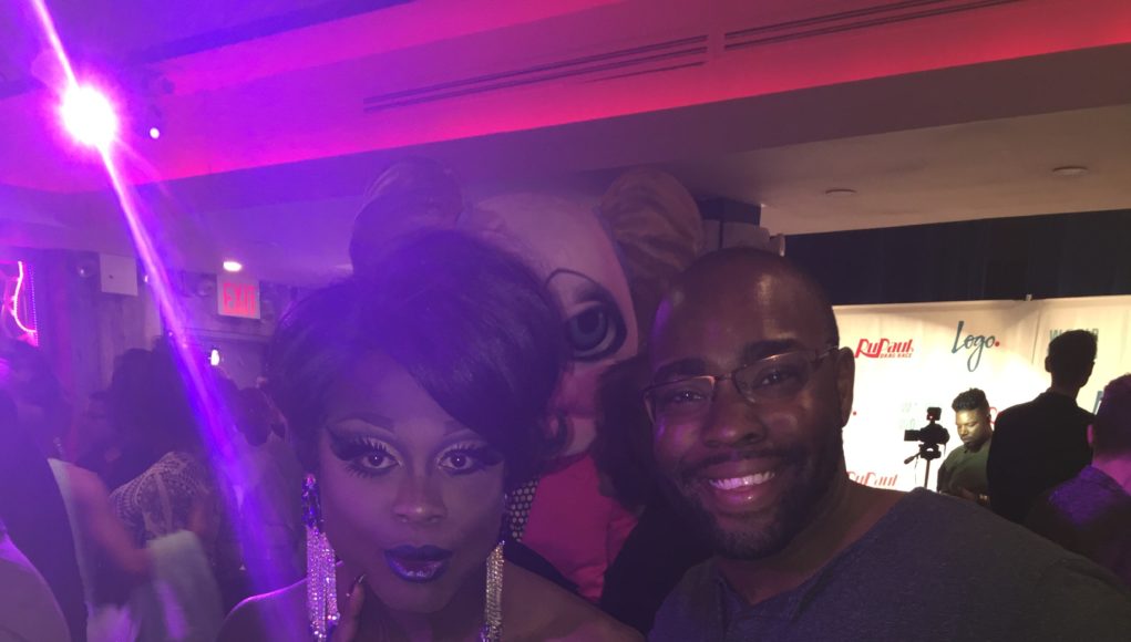 My buddy Chuck with Bob The Drag Queen. Credit: Ryan Shea