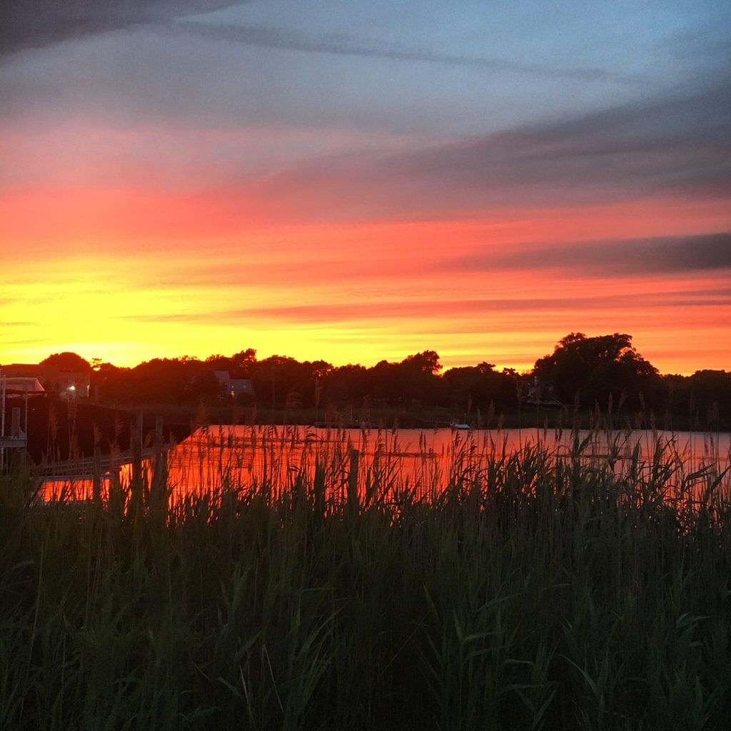 Sunset Over Remsenberg Marina