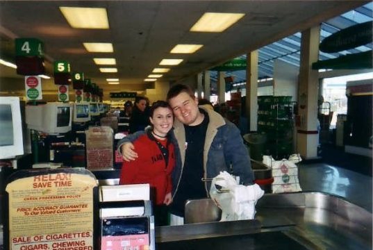 Post-College Work at my local supermarket.  Good times! 