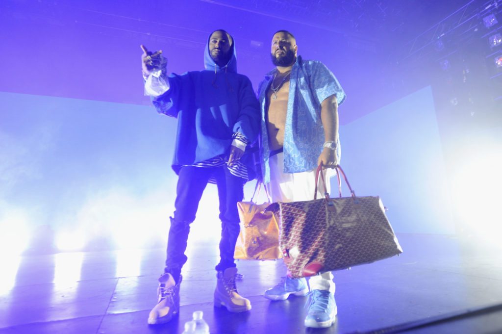 NEW YORK, NY - AUGUST 27: Big Sean and DJ Khaled perform on stage at the Bud Light Party Conventions at PlayStation Theater on August 27, 2016 in New York City. (Photo by Brad Barket/Getty Images for Bud Light)
