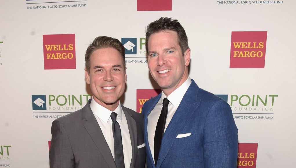 NEW YORK, NY - APRIL 03:  Executive director and CEO of Point Foundation, Jorge Valencia, and honoree and news anchor for MSNBC, Thomas Roberts attend the Point Honors Gala at The Plaza Hotel on April 3, 2017 in New York City.  (Photo by Jason Kempin/Getty Images for Point Foundation)
